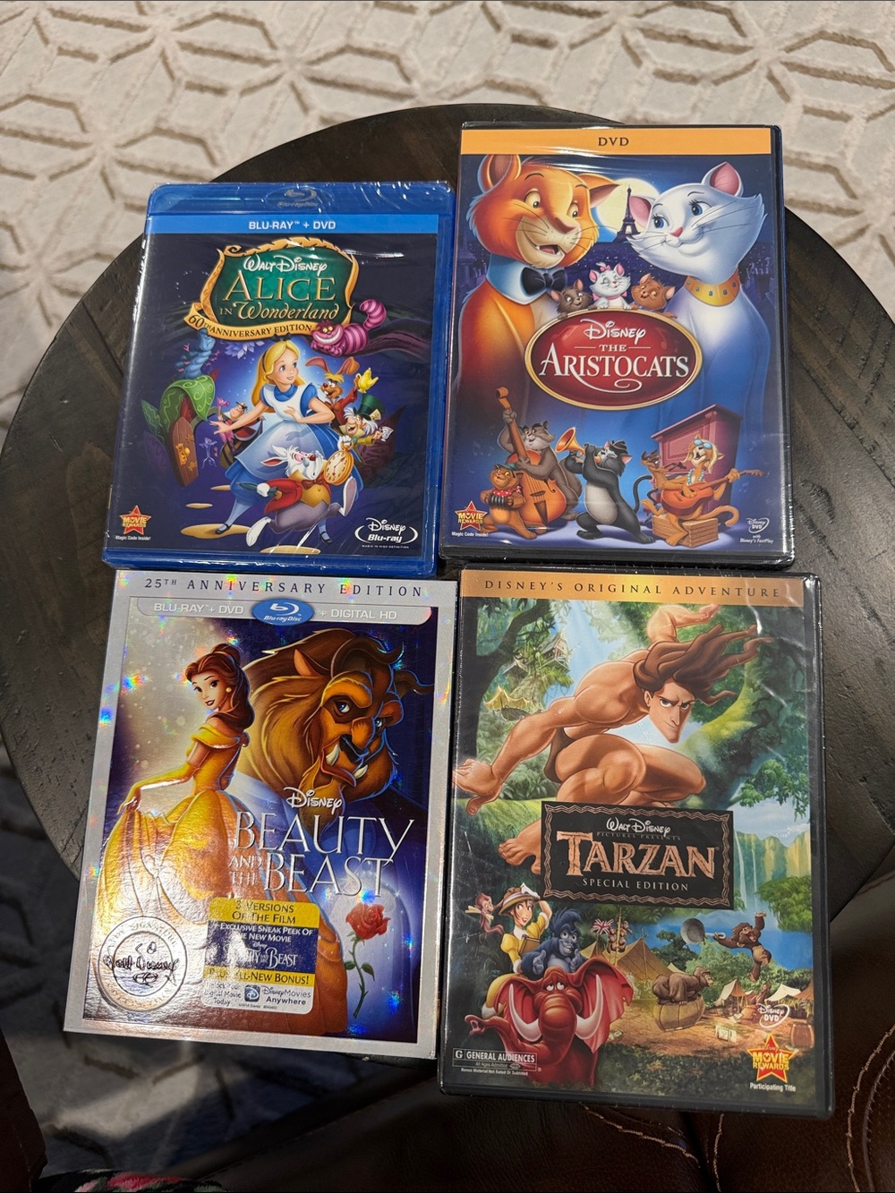 Unopened! Disney Classic Animated Movie DVD & Blu-ray - 4 Pack